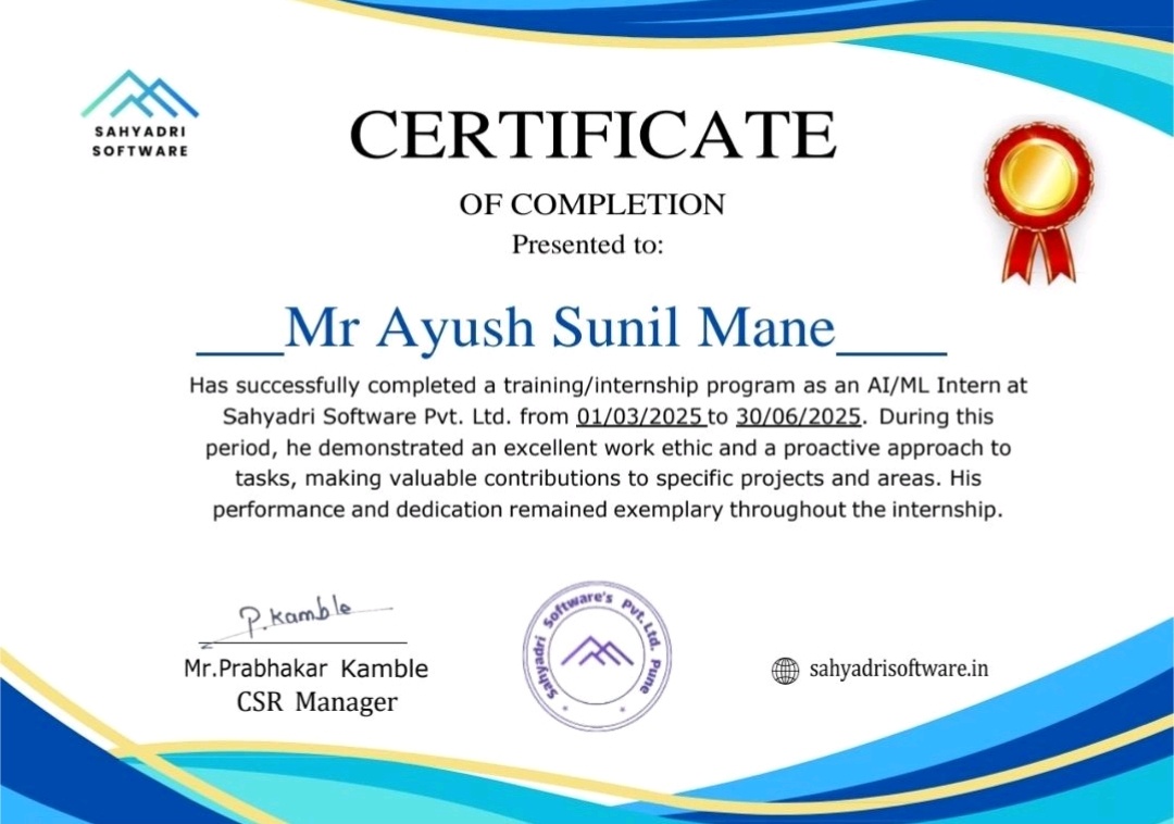 AI & Machine Learning Certification