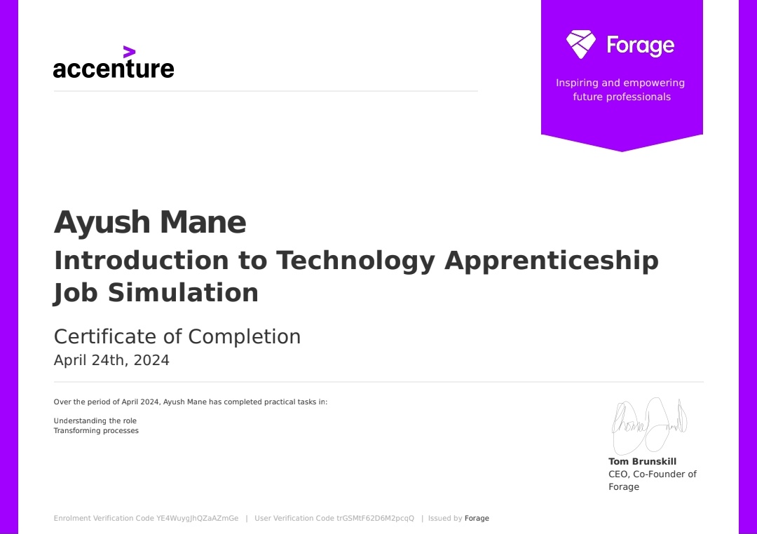 Accenture Developer Program
