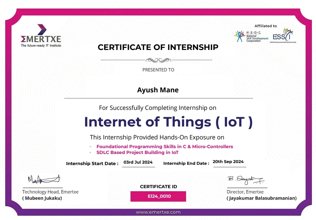 Smart Systems & Internet of Things